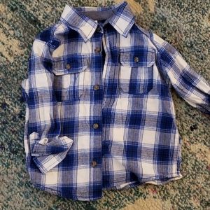 2t plaid button down